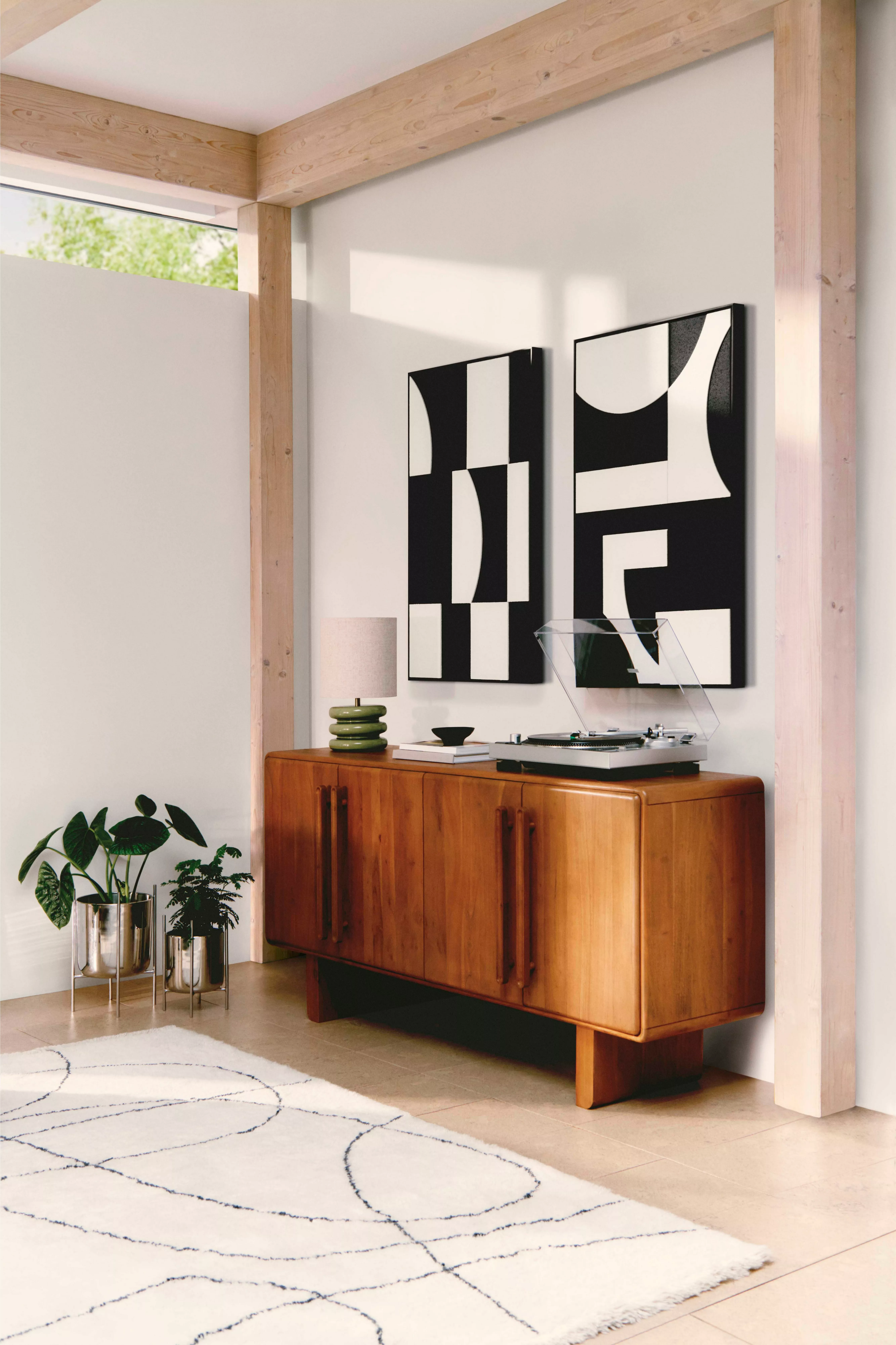 cabinet in dining room