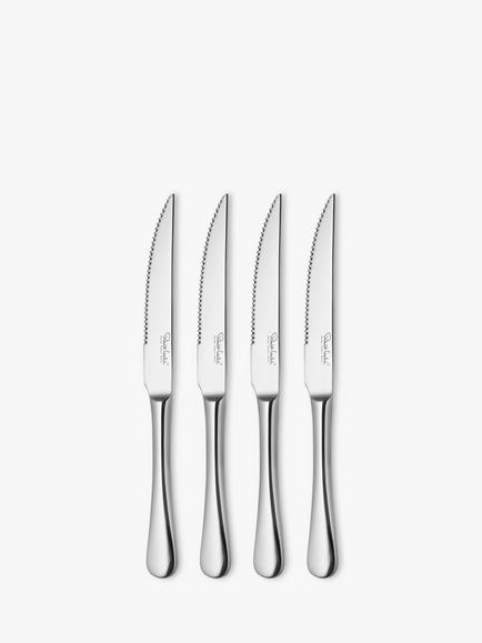 Robert Welch Radford Bright Stainless Steel Steak Knives, Set of 4, Stainless Steel