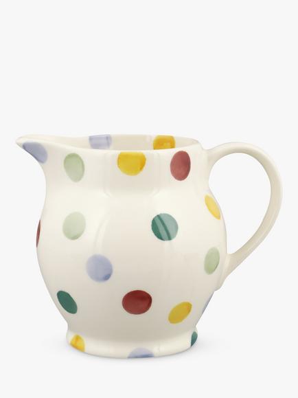 Emma Bridgewater Polka Dot Half Pint Jug, Multi, 300ml, Multi