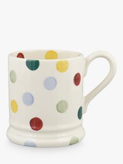 Emma Bridgewater Polka Dot Half Pint Mug, 300ml, Multi, Multi