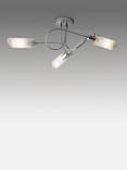 John Lewis ANYDAY Limbo Semi Flush 3 Arm Ceiling Light, Chrome