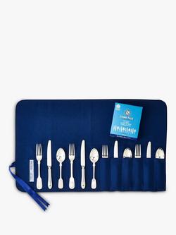Town Talk Cutlery Storage Roll, Blue