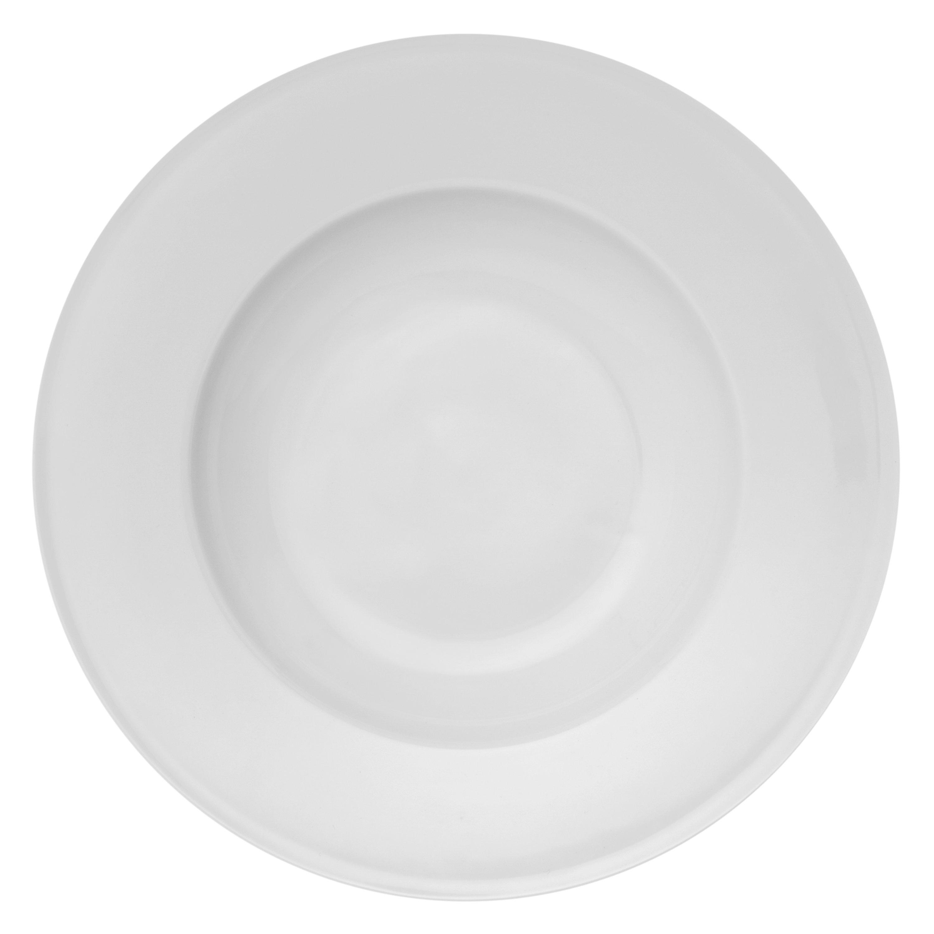 Queensberry Hunt for John Lewis White Pasta Plates, Dia.29cm, Set of 4