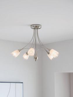 John Lewis Mizar Ceiling Light, 5 Arm - view 2, Chrome