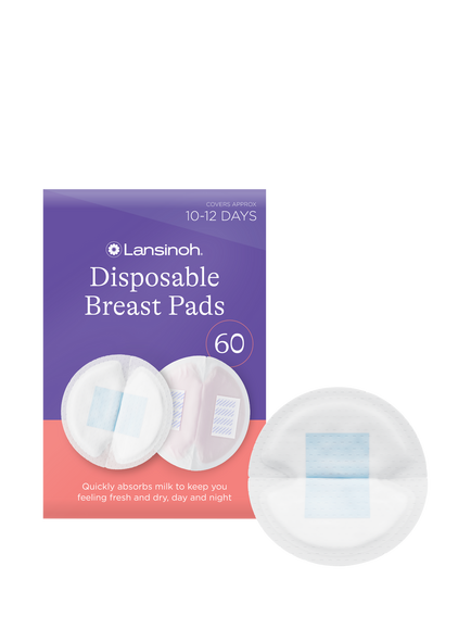 Lansinoh Disposable Breast Pads, Pack of 60, 