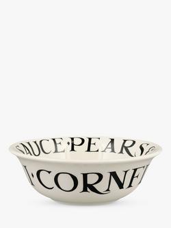 Emma Bridgewater Black Toast Cereal Bowl, Natural, 16.5cm, Natural