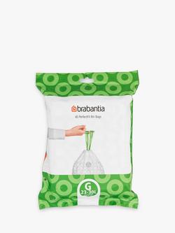 Brabantia PerfectFit Bin Liners, 30L - Size G, 40 Bags, 