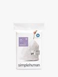 simplehuman Bin Liners, Code N, Pack of 20