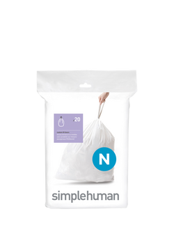 Simplehuman Bin Liners, Code N, Pack of 20, 