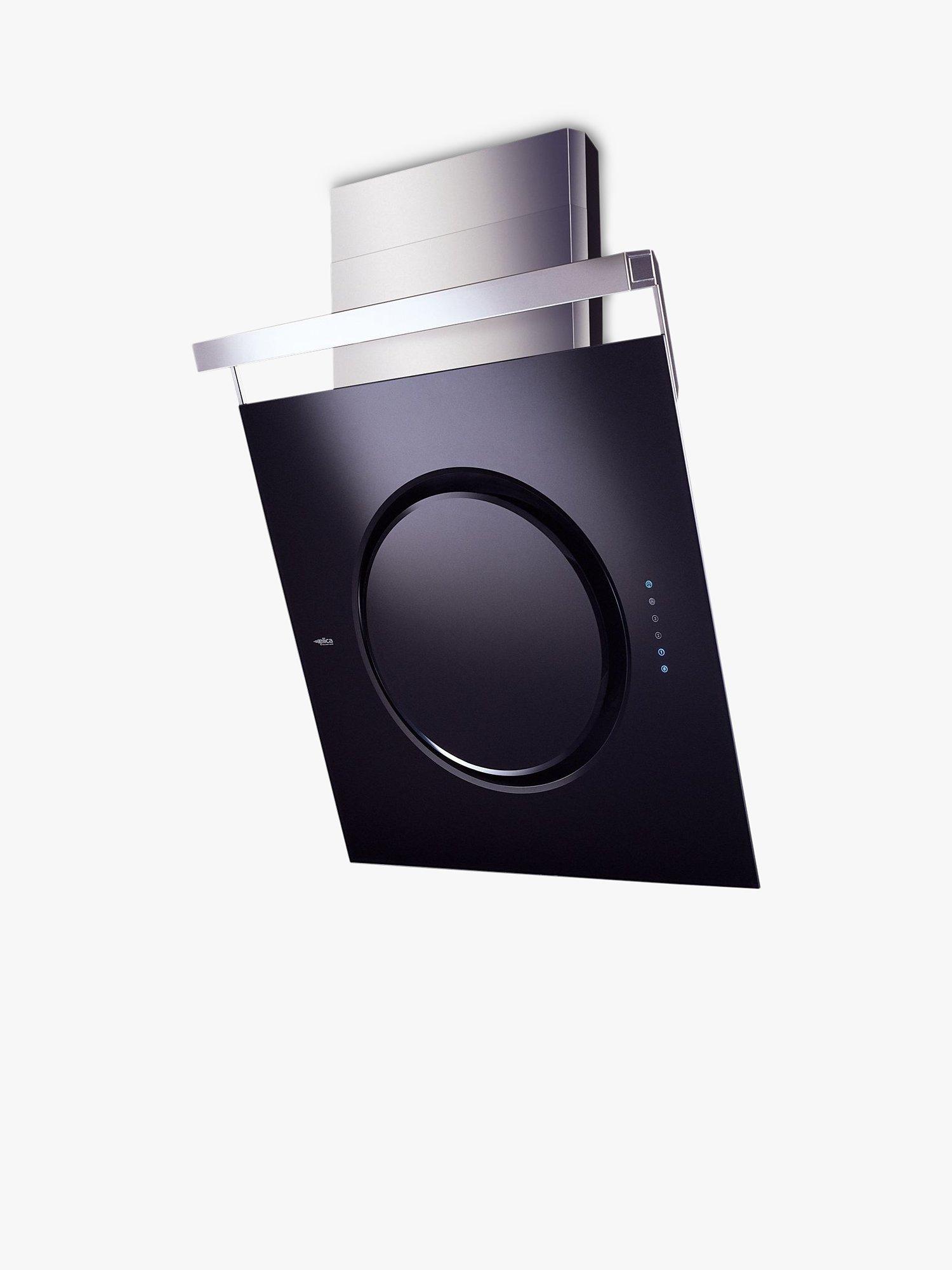 Elica Collection IO Chimney Cooker Hood, Stainless Steel / Black
