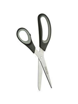 John Lewis Soft Grip General Purpose Scissors, 23cm, Black