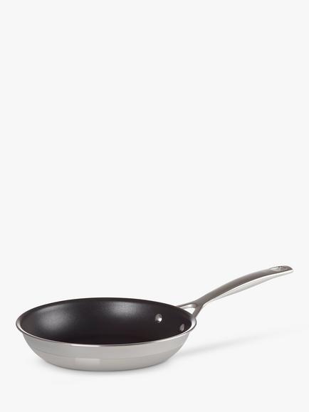 Le Creuset 3-Ply Stainless Steel 20cm Non-Stick Omelette Pan, 