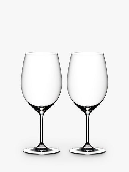 RIEDEL Vinum Bordeaux Red Wine Glasses, Set of 2, Clear