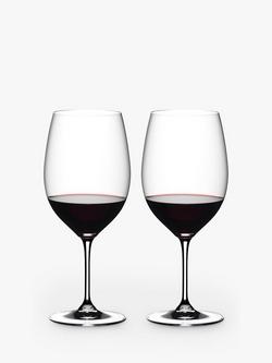 RIEDEL Vinum Bordeaux Red Wine Glasses, Set of 2 - view 2, Clear