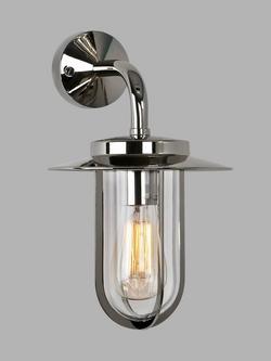 Astro Montparnasse Outdoor Lantern Wall Light, Polished Nickel - view 2, Polished Nickel