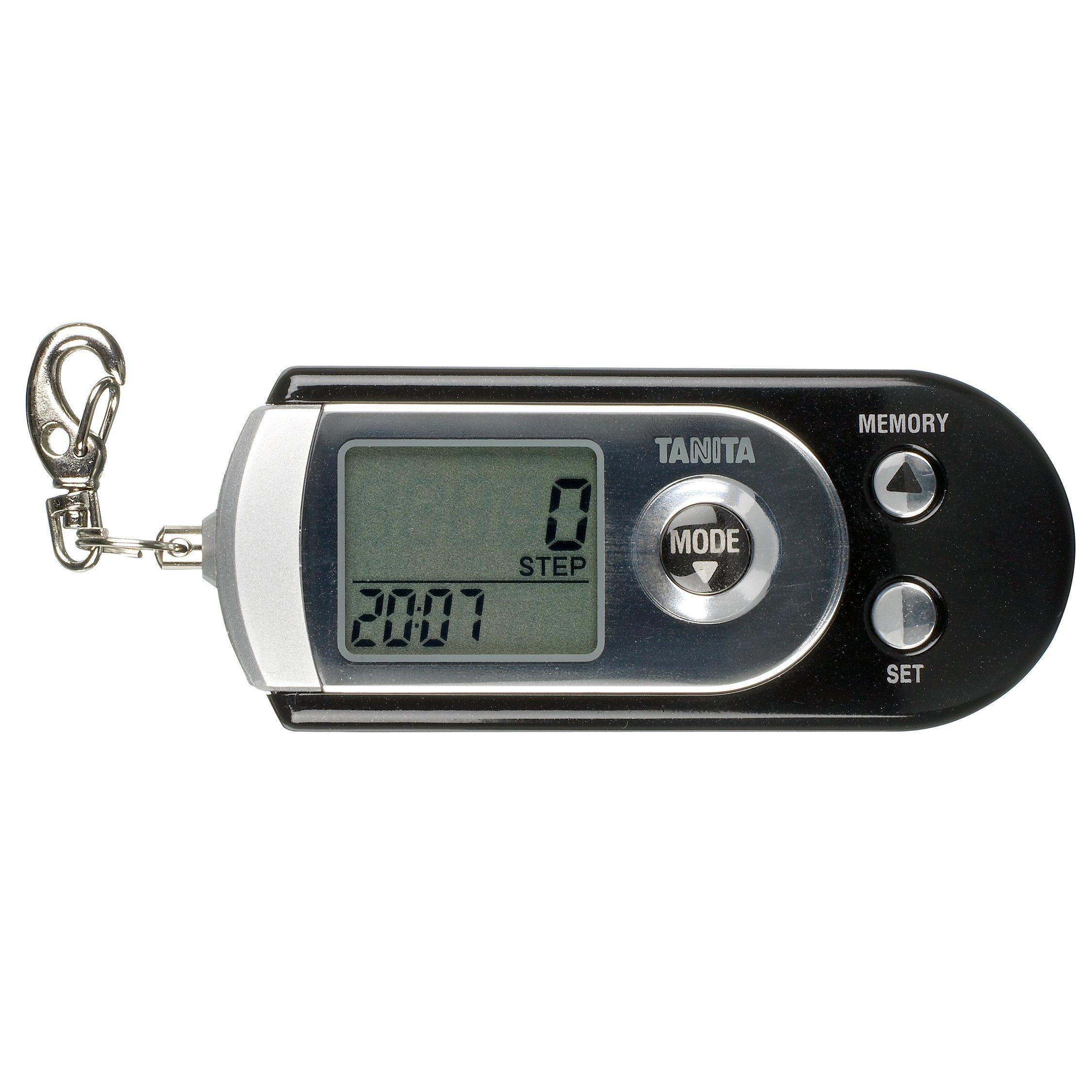 Tanita 3 Axis Pedometer, Black/Silver