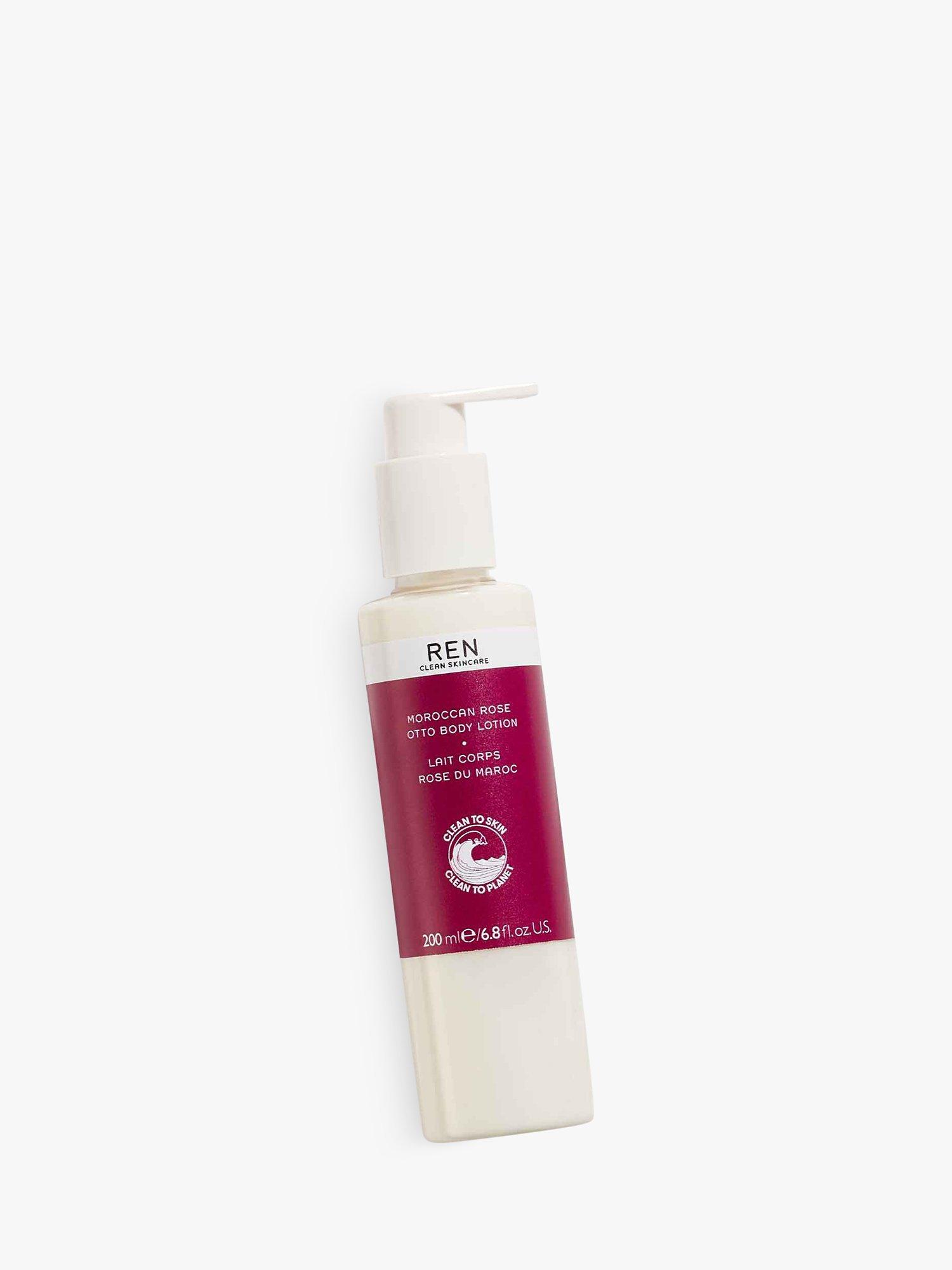 Product image 2 of 5, which shows REN Clean Skincare Moroccan Rose Otto Body Lotion, 200ml