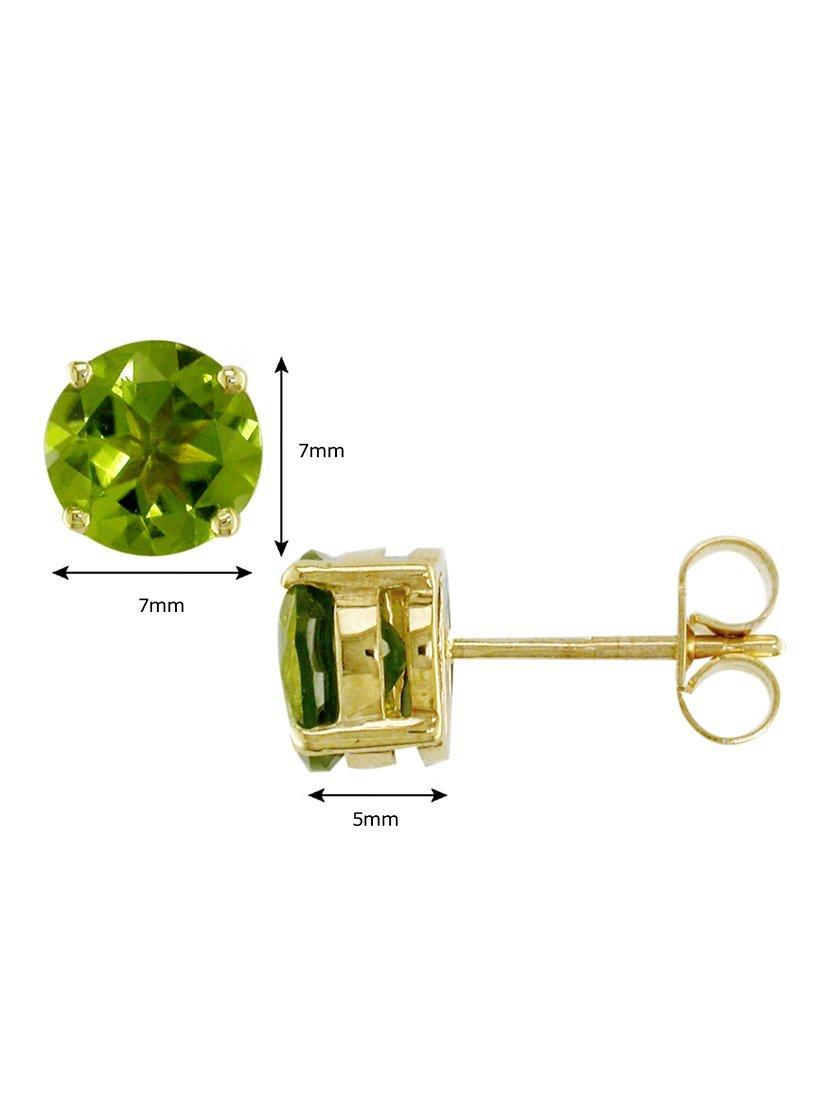 Product image 4 of 6, which shows E.W Adams Peridot Stud Earrings