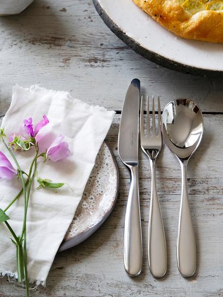 Robert Welch Stanton Bright Stainless Steel Soup Spoon - view 2, Stainless Steel