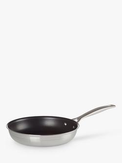 Le Creuset 3-Ply Stainless Steel 24cm Non-Stick Frying Pan, 