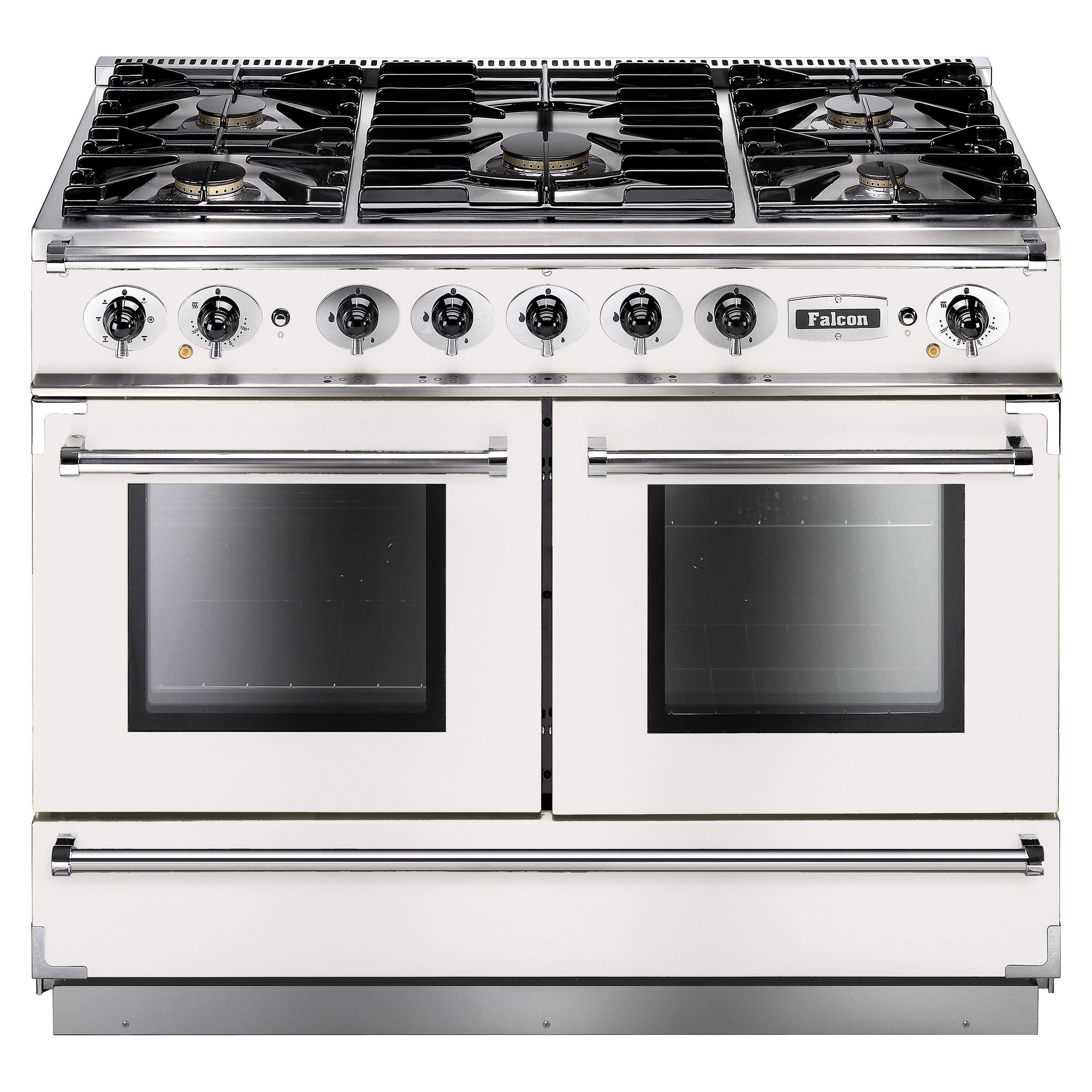 Falcon Continental 1092 DFWH/NM Dual Fuel Range Cooker, White