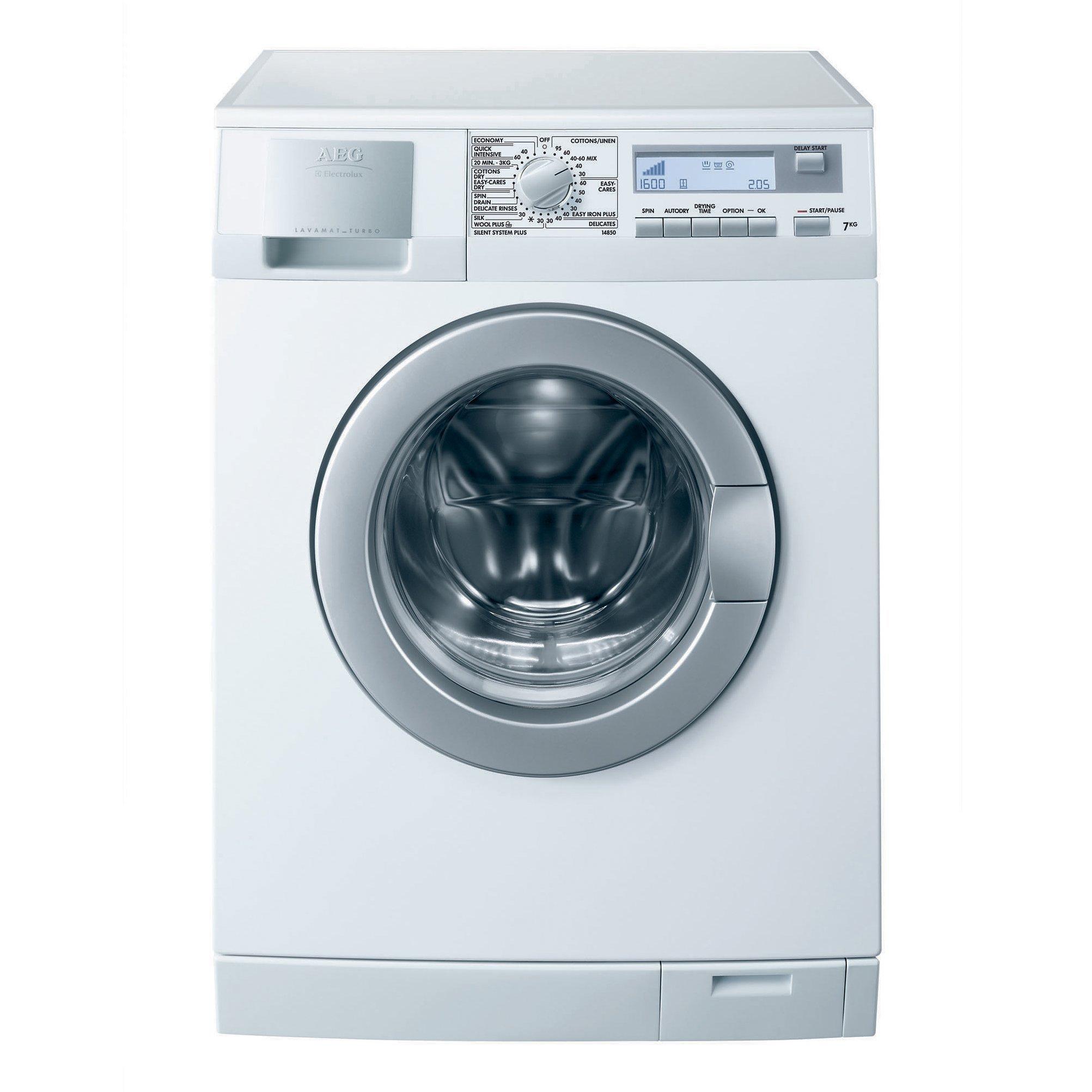 AEG L14850 Washer Dryer, 7kg Wash/5kg Dry Load, C Energy Rating, 1400rpm Spin, White