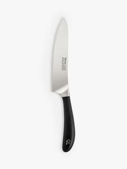 Robert Welch Signature Stainless Steel Cook's Knife, 18cm, Silver/Black