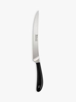 Robert Welch Signature Stainless Steel Carving Knife, 23cm, Silver/Black