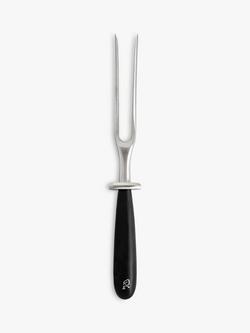 Robert Welch Signature Stainless Steel Carving Fork, 18cm, Silver/Black