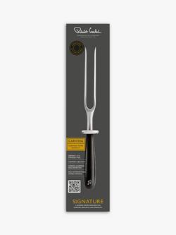 Robert Welch Signature Stainless Steel Carving Fork, 18cm - view 2, Silver/Black