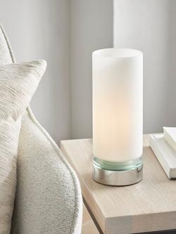 John Lewis Dexter Touch Lamp - view 2, Silver