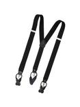 John Lewis Button and Clip Braces, One Size, Black