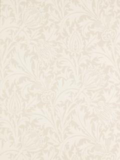 Morris & Co. Thistle Wallpaper, Ivory, DMY1TY101