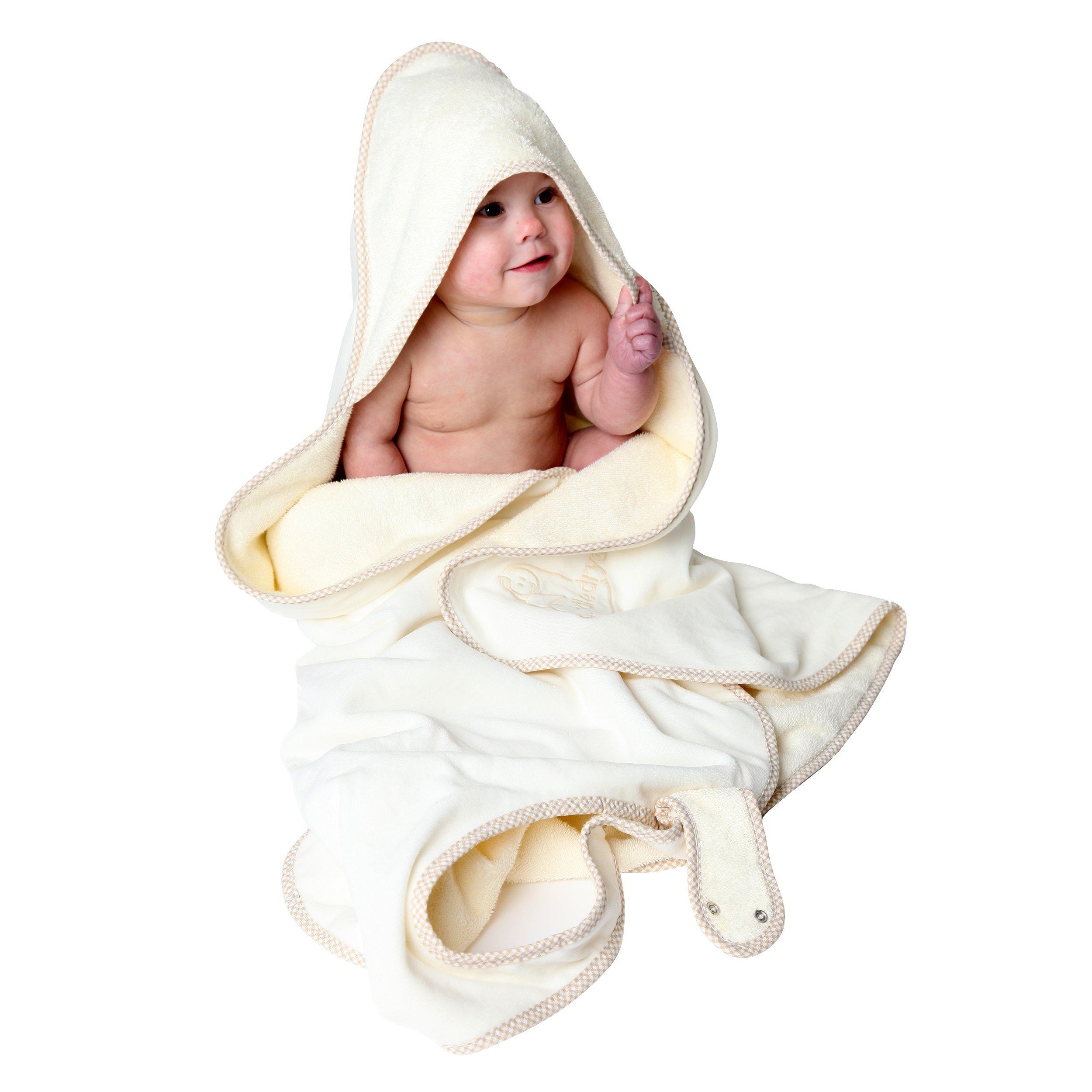 Cuddledry Organic Cotton Apron Baby Bath Towel