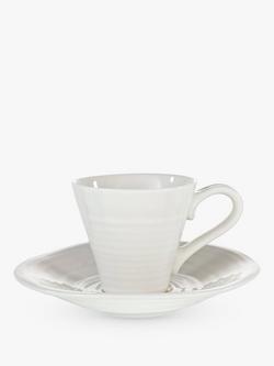 Sophie Conran for Portmeirion Espresso Cup and Saucer, White, Pack of 2 - view 2, White