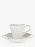 Sophie Conran for Portmeirion Espresso Cup and Saucer, White, Pack of 2