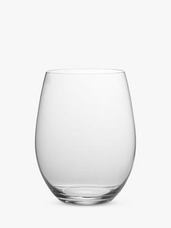 RIEDEL 'O' Stemless Cabernet/Merlot Red Wine Glasses, 600ml, Set of 2 - view 2, Clear