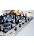 Miele KM2032 75cm Gas Hob, Stainless Steel