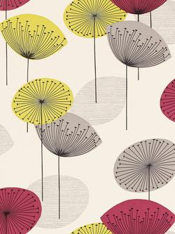 Sanderson Dandelion Clocks Wallpaper, DOPWDA102, Blackcurrant, 