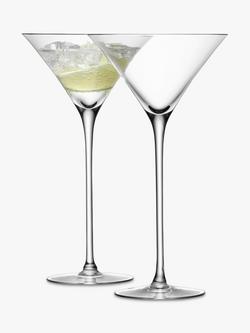 LSA International Bar Collection Cocktail Glasses, Set of 2, 275ml, Clear
