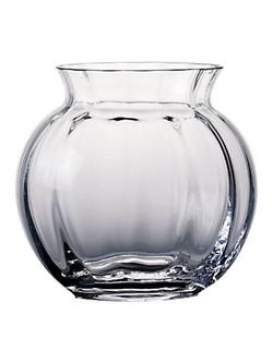 Dartington Crystal Florabundance Anenome Vase, H12.5cm, Clear, Clear