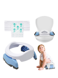 Potette Plus Convertible Travel Potty, White/Blue