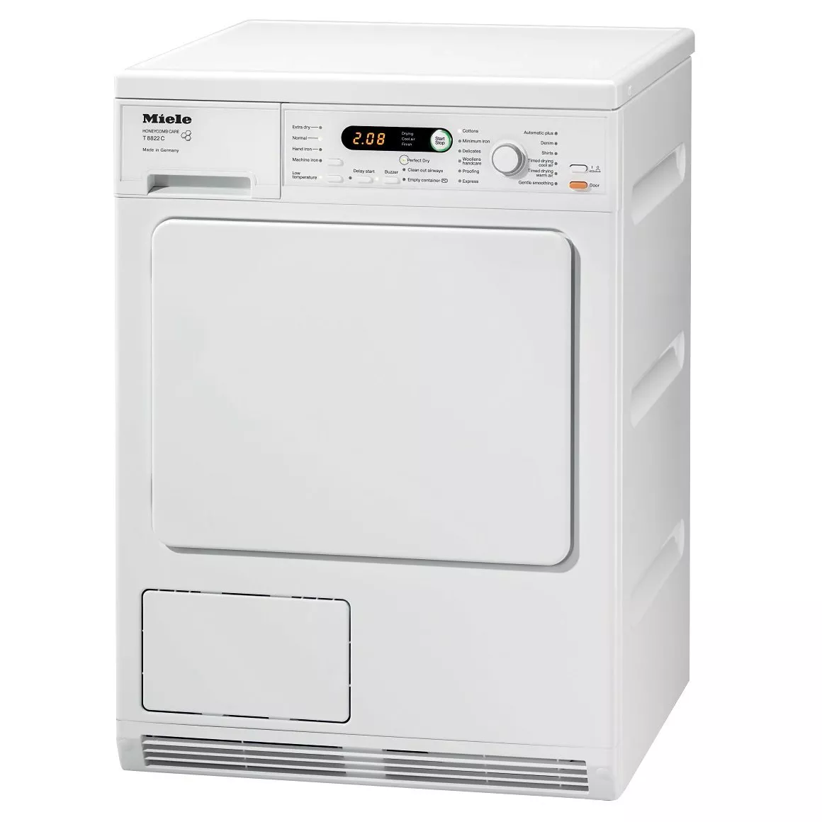 Miele T8822C Condenser Tumble Dryer, 7kg Load, B Energy Rating, White