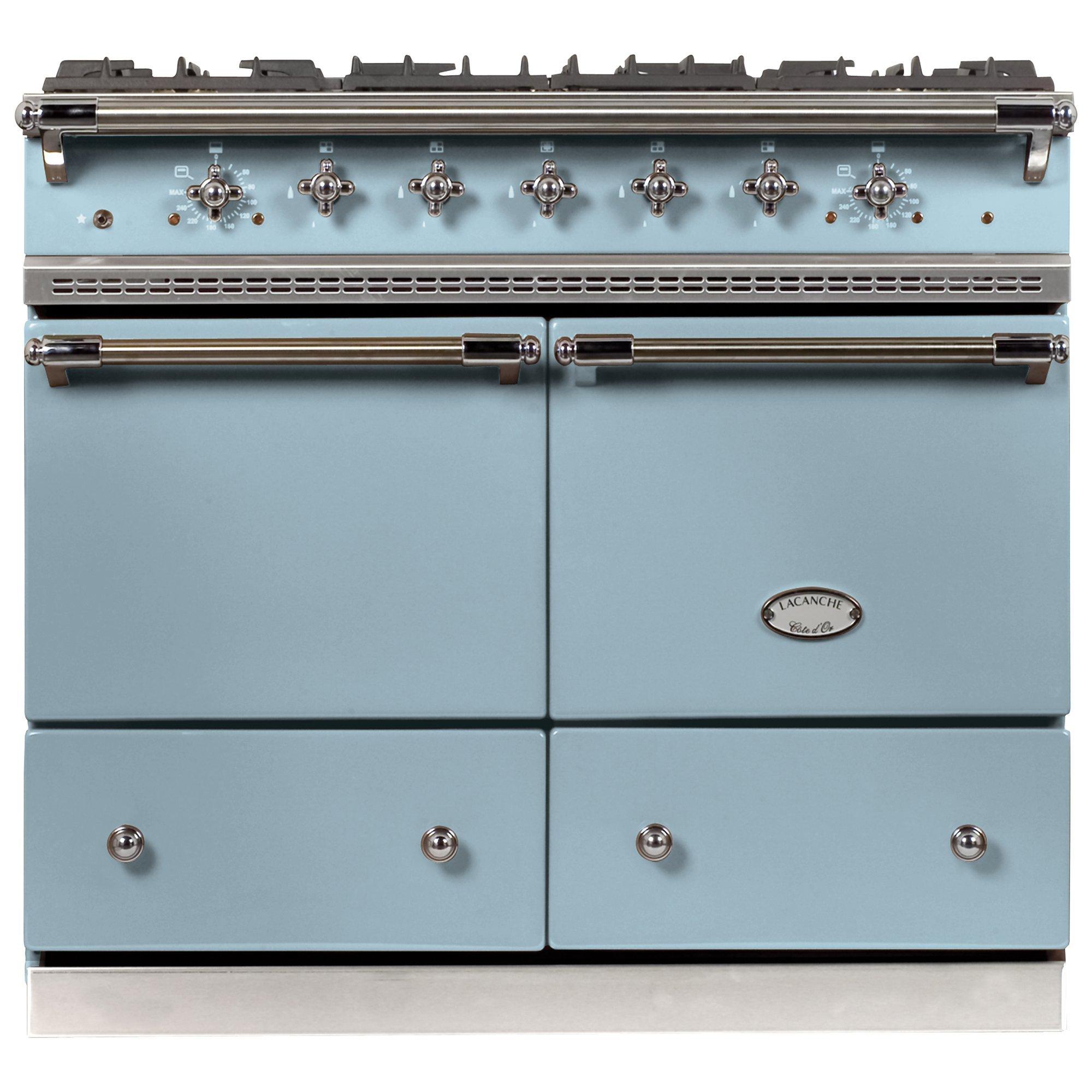 Lacanche Cluny LG1052GCT Dual Fuel Range Cooker, Delft Blue / Chrome Trim