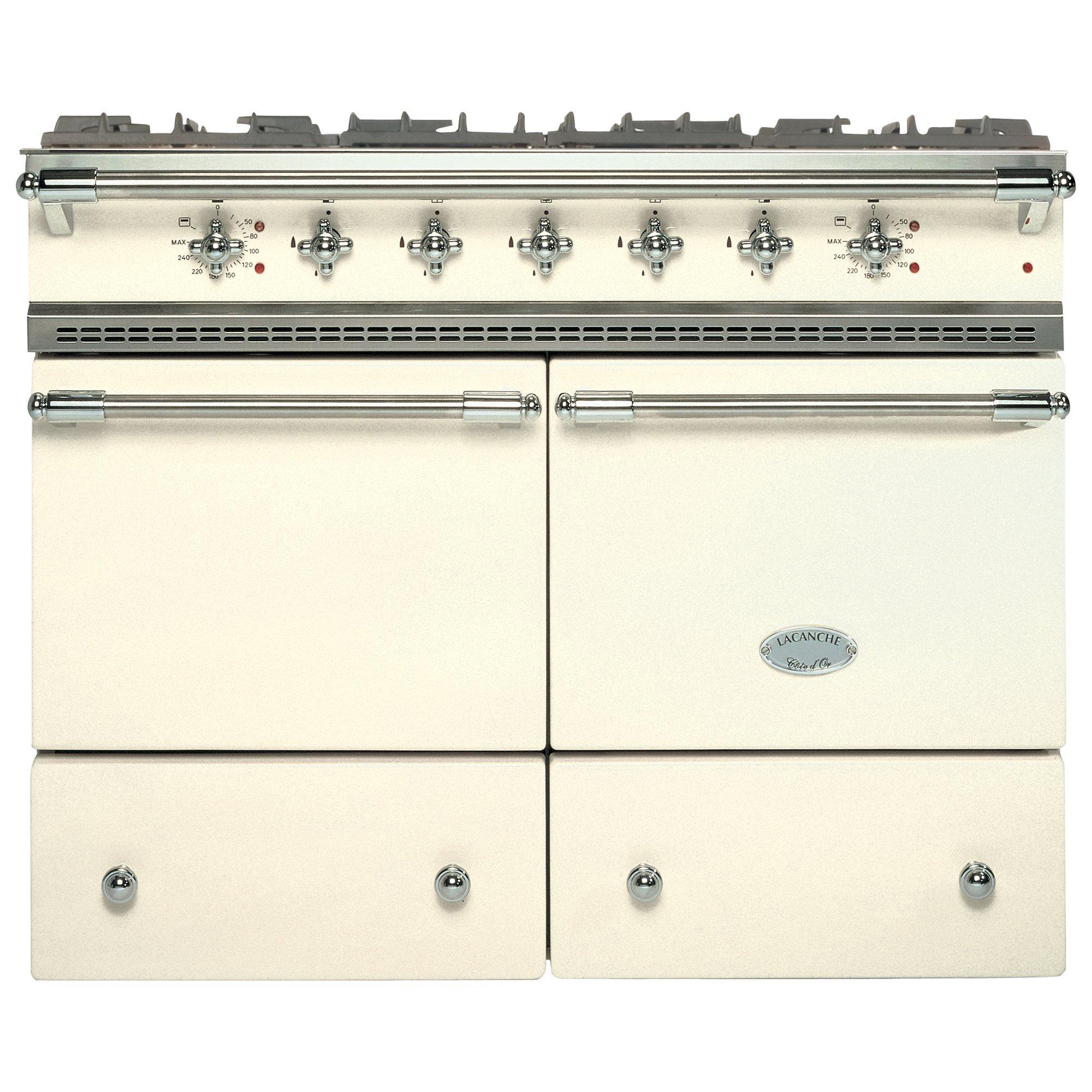 Lacanche Cluny LG1052GCT Dual Fuel Range Cooker, Ivory / Chrome Trim