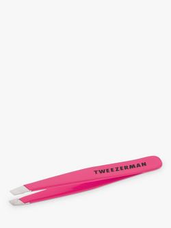 Tweezerman Mini Slant Tweezers, Assorted Colours, Pink