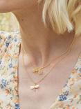 Alex Monroe Dragonfly Pendant Necklace, Silver