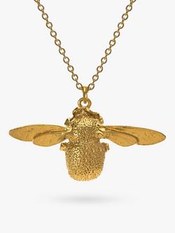 Alex Monroe 22ct Gold Vermeil Bumble Bee Pendant Necklace, Gold, Gold