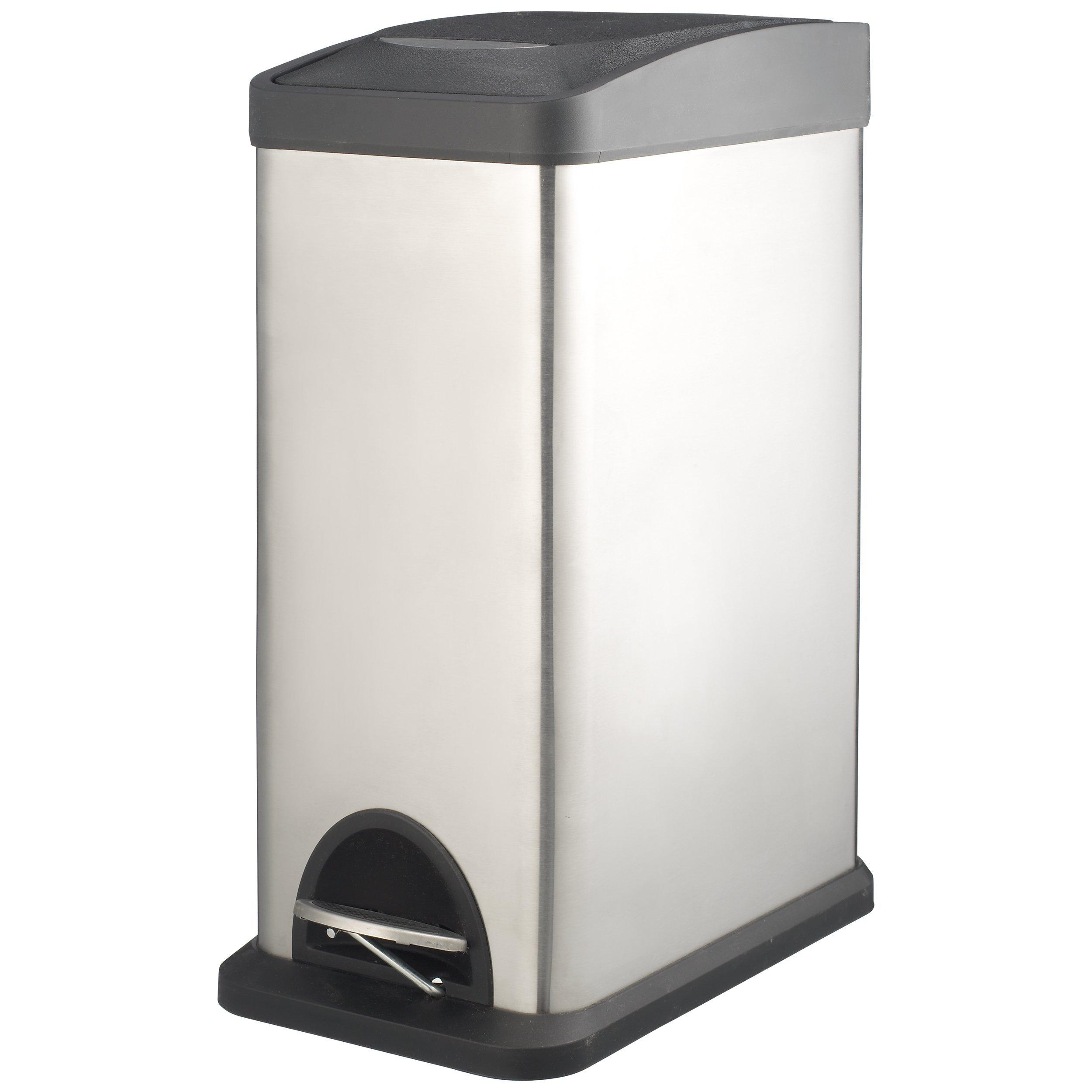 John Lewis & Partners Slim Pedal Bin, 15L