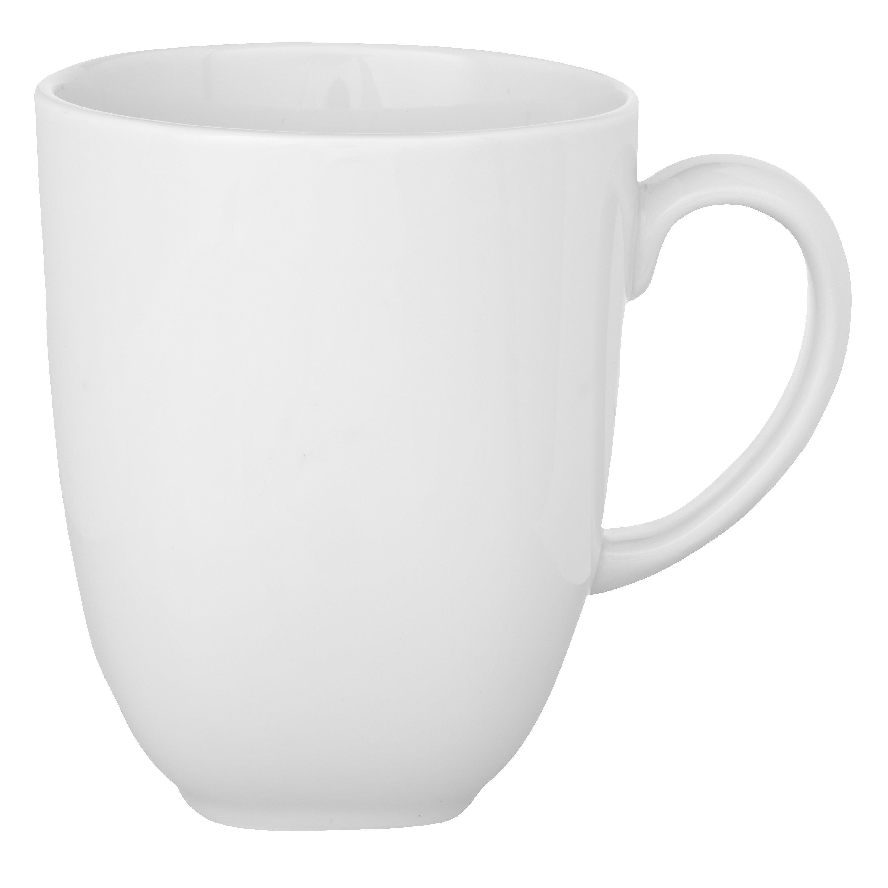 Denby White Squares Mug, Large